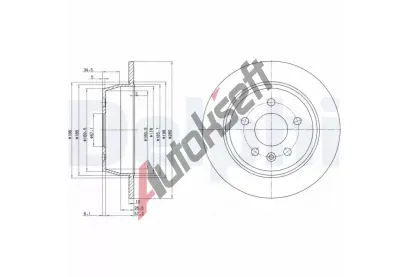 DELPHI Brzdov kotou - 280 mm DF BG3241, BG3241