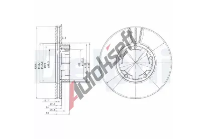 DELPHI Brzdov kotou - 263 mm DF BG3245, BG3245
