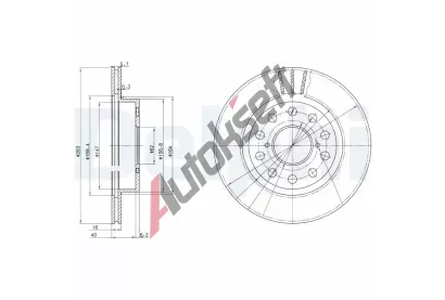 DELPHI Brzdov kotou - 263 mm DF BG3268, BG3268