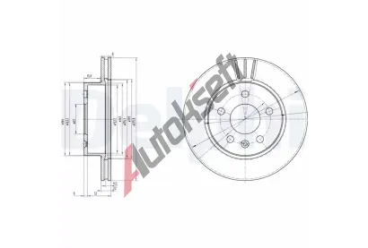 DELPHI Brzdov kotou - 276 mm DF BG3296, BG3296
