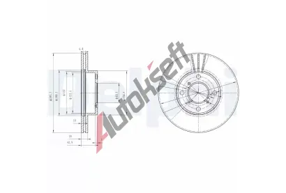 DELPHI Brzdov kotou - 246 mm DF BG3341, BG3341