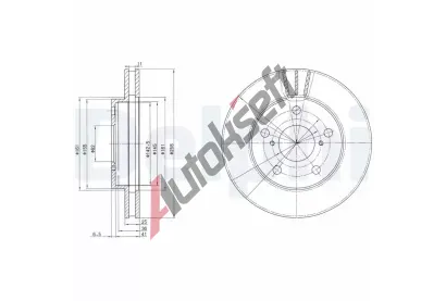 DELPHI Brzdov kotou - 258 mm DF BG3355, BG3355