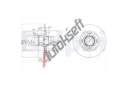 DELPHI Brzdov kotou - 238 mm DF BG3360, BG3360