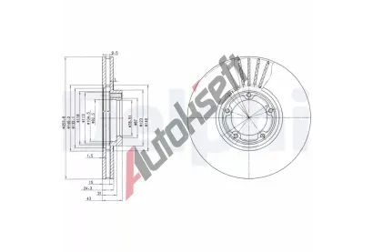 DELPHI Brzdov kotou - 254 mm DF BG3365, BG3365