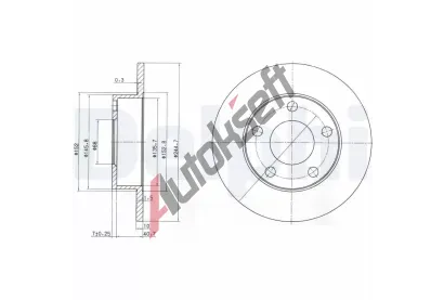 DELPHI Brzdov kotou - 245 mm DF BG3381, BG3381