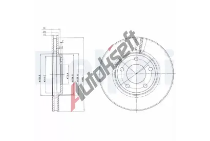 DELPHI Brzdov kotou - 282 mm DF BG3383, BG3383