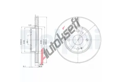 DELPHI Brzdov kotou - 254 mm DF BG3393, BG3393