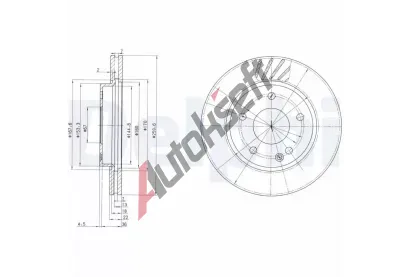 DELPHI Brzdov kotou - 260 mm DF BG3395, BG3395