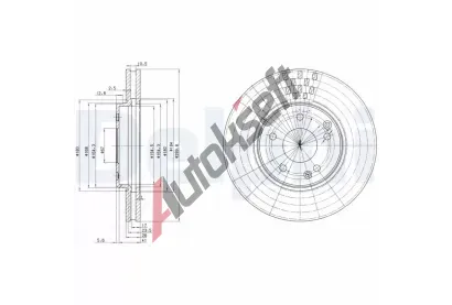 DELPHI Brzdov kotou - 300 mm DF BG3396, BG3396