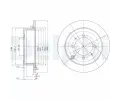 Brzdový kotouč DELPHI ‐ DF BG3400 Brzdový kotouč DELPHI ‐ DF BG3400