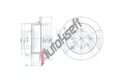 DELPHI Brzdov kotou - 262 mm DF BG3400, BG3400