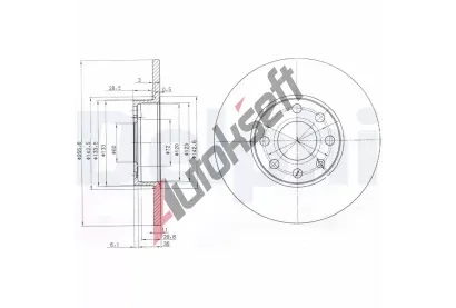DELPHI Brzdov kotou - 256 mm DF BG3402, BG3402