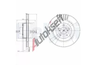 DELPHI Brzdov kotou - 295 mm DF BG3413, BG3413