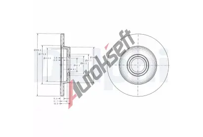 DELPHI Brzdov kotou - 280 mm DF BG3416, BG3416