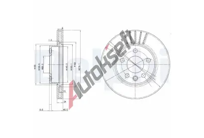 DELPHI Brzdov kotou - 280 mm DF BG3417, BG3417