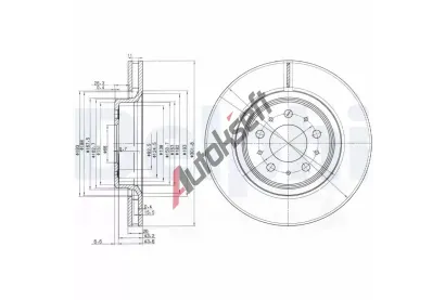 DELPHI Brzdov� kotou� - 302 mm DF BG3418, BG3418