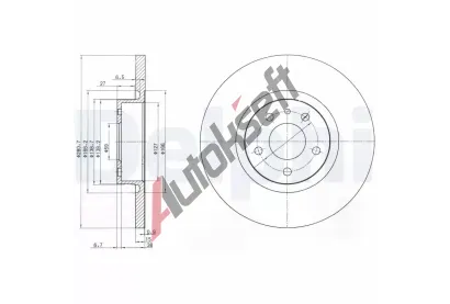 DELPHI Brzdov kotou - 281 mm DF BG3420, BG3420