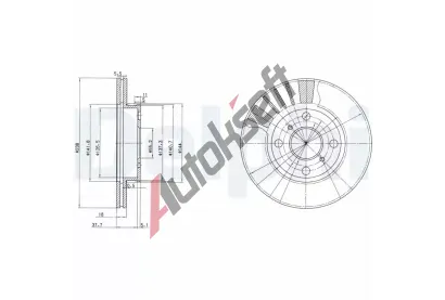DELPHI Brzdov kotou - 238 mm DF BG3424, BG3424