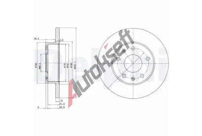 DELPHI Brzdov kotou - 261 mm DF BG3426, BG3426