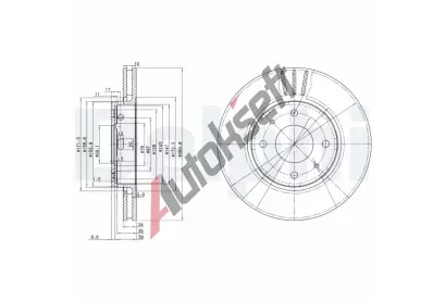 DELPHI Brzdov kotou - 281 mm DF BG3501C, BG3501C