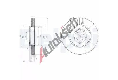 DELPHI Brzdov kotou - 284 mm DF BG3503, BG3503