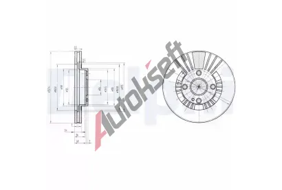 DELPHI Brzdov kotou - 258 mm DF BG3509, BG3509