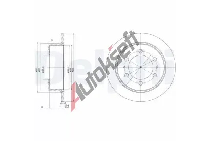 DELPHI Brzdov kotou - 299 mm DF BG3522, BG3522
