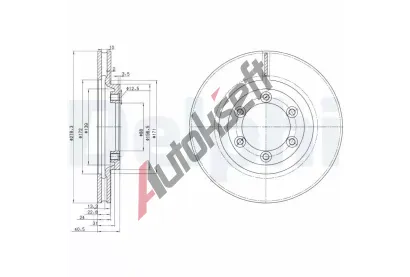 DELPHI Brzdov kotou - 278 mm DF BG3523, BG3523