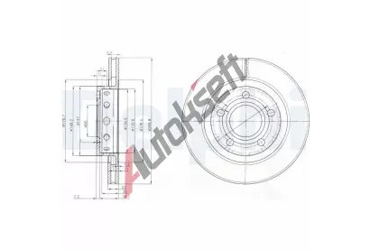 DELPHI Brzdov kotou - 269 mm DF BG3525, BG3525