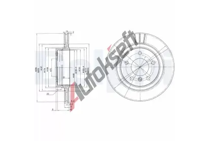 DELPHI Brzdov kotou - 294 mm DF BG3530C, BG3530C