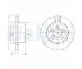 Brzdov kotou DELPHI ‐ DF BG3533