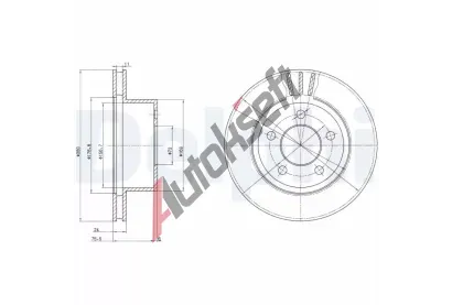 DELPHI Brzdov kotou - 280 mm DF BG3533, BG3533