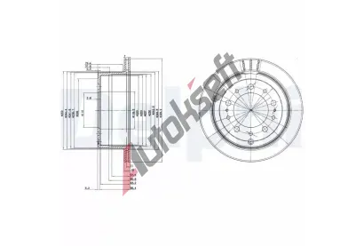 DELPHI Brzdov kotou - 330 mm DF BG3534, BG3534