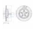 Brzdový kotouč DELPHI ‐ DF BG3536 Brzdový kotouč DELPHI ‐ DF BG3536