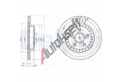 DELPHI Brzdov kotou - 302 mm DF BG3536, BG3536