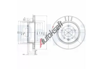 DELPHI Brzdový kotouč - 305 mm DF BG3542, BG3542 DELPHI Brzdový kotouč - 305 mm DF BG3542, BG3542