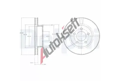 DELPHI Brzdov kotou - 286 mm DF BG3546, BG3546