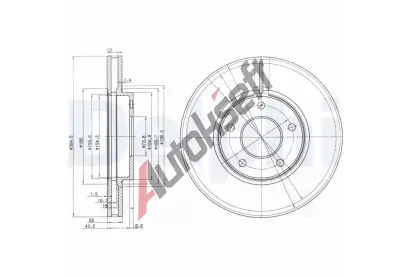 DELPHI Brzdov kotou - 305 mm DF BG3547, BG3547