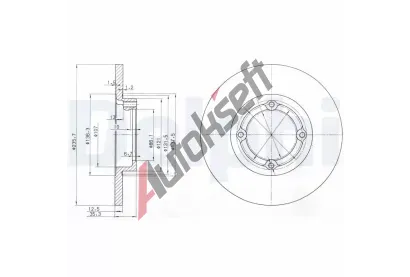 DELPHI Brzdov kotou - 236 mm DF BG3551, BG3551