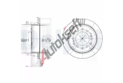 DELPHI Brzdov kotou - 312 mm DF BG3557, BG3557