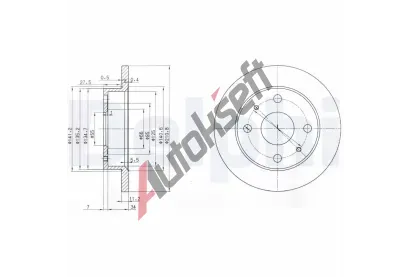 DELPHI Brzdov kotou - 211 mm DF BG3561, BG3561