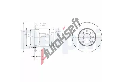 DELPHI Brzdov kotou - 240 mm DF BG3567, BG3567