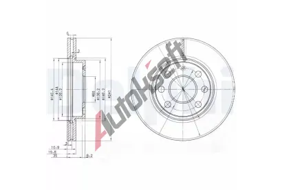 DELPHI Brzdov kotou - 240 mm DF BG3568, BG3568