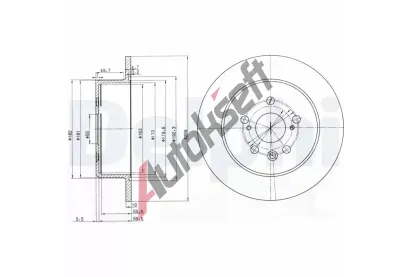 DELPHI Brzdov kotou - 269 mm DF BG3583, BG3583