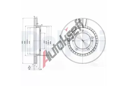 DELPHI Brzdov kotou - 311 mm DF BG3587, BG3587