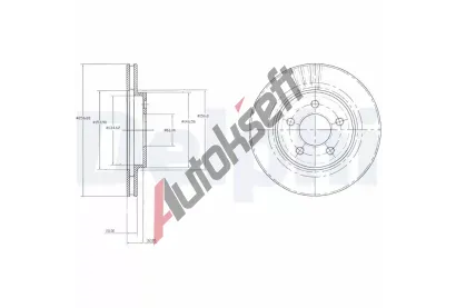 DELPHI Brzdov kotou - 257 mm DF BG3594, BG3594
