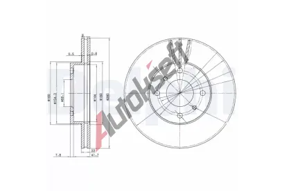 DELPHI Brzdov kotou - 280 mm DF BG3596, BG3596