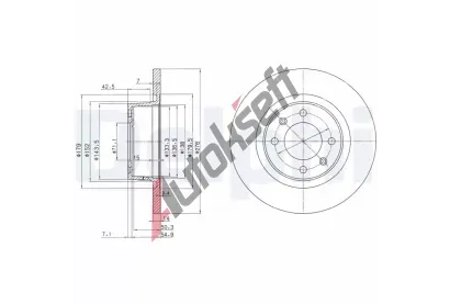 DELPHI Brzdov kotou - 276 mm DF BG3621, BG3621