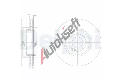 DELPHI Brzdov kotou - 276 mm DF BG3661C, BG3661C