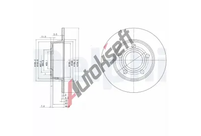 DELPHI Brzdov kotou - 254 mm DF BG3672, BG3672